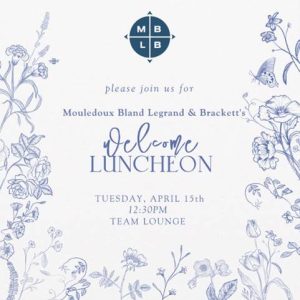 Welcome Luncheon invite
