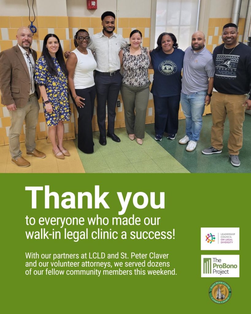 MBLB attorneys at legal aid clinic